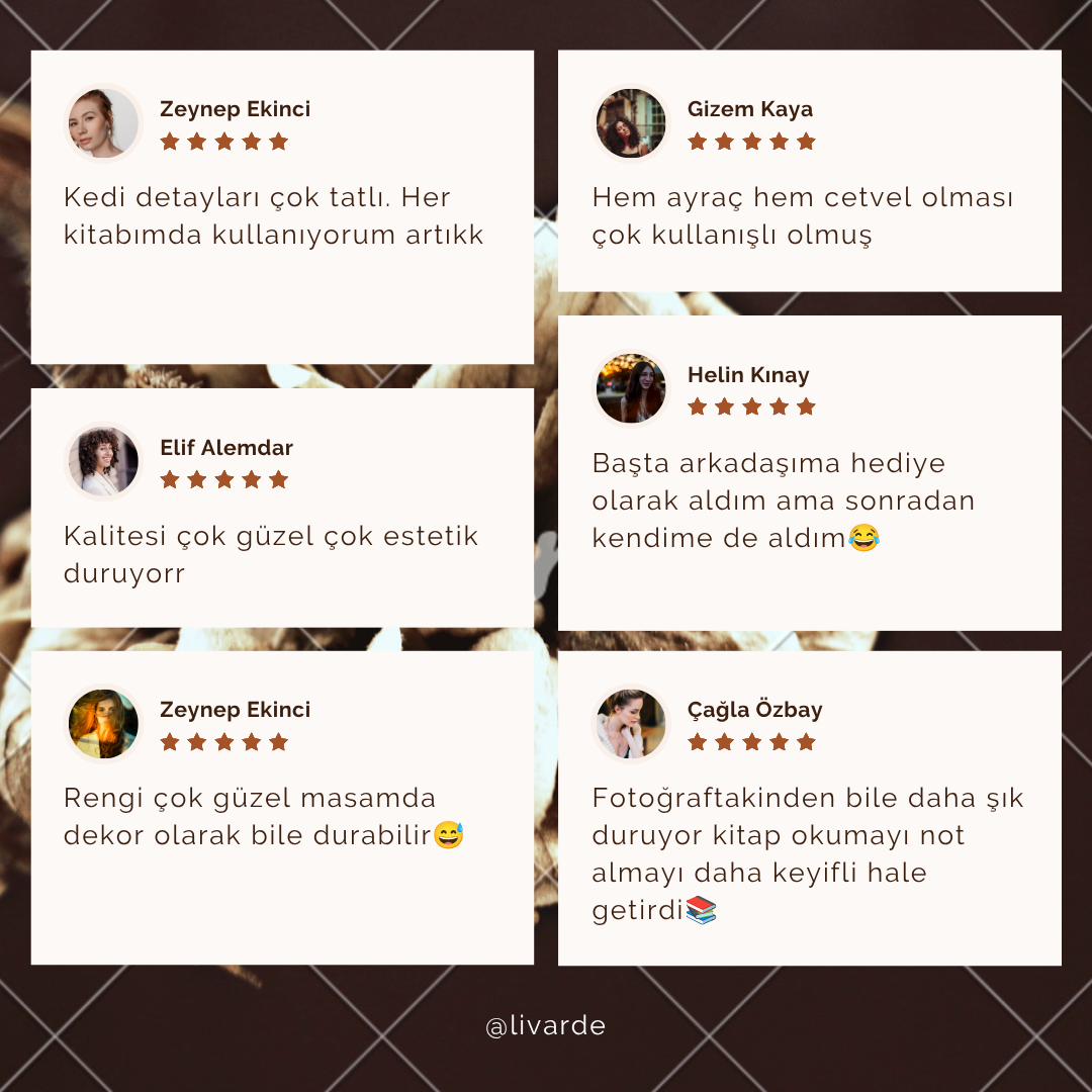 Kedi Kitap Ayracı